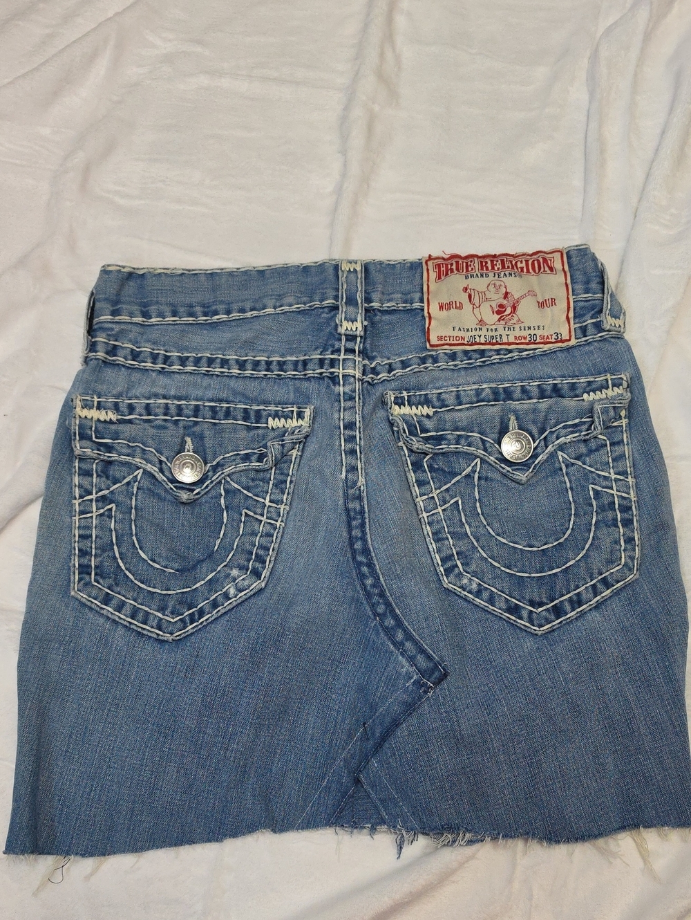 True Religion Women's Jean Skirt Size 30x33